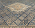 9x12 Blue Aryana Afghan Hand Knotted Veg Dye Wool Area Rug
